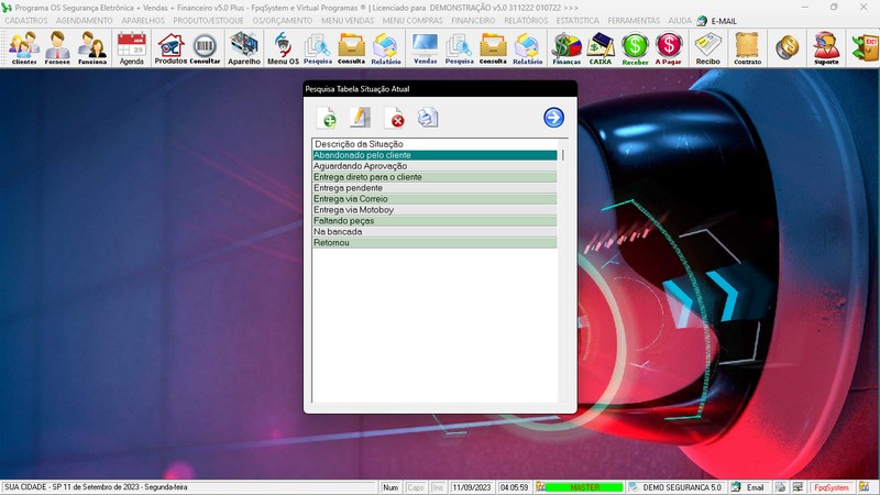 Programa OS Seguran�a Eletr�nica 5.0 Plus