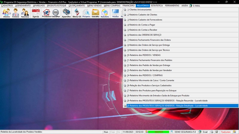 Programa OS Seguran�a Eletr�nica 5.0 Plus