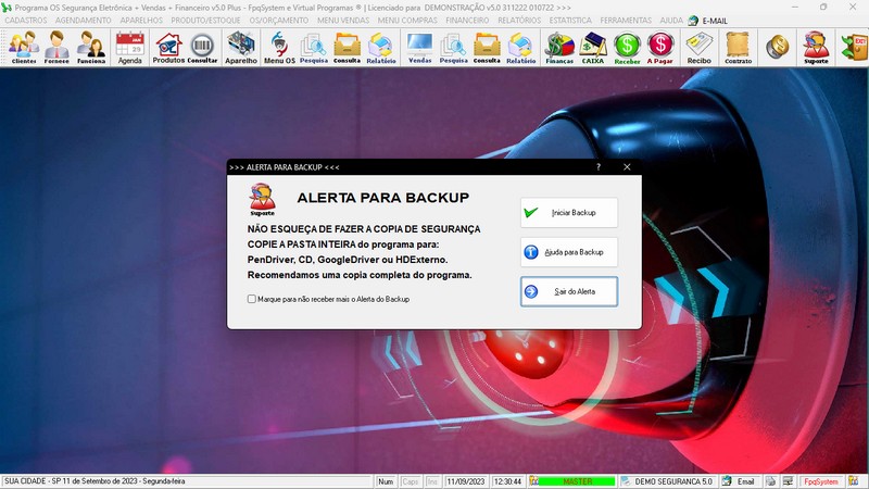 Programa OS Seguran�a Eletr�nica 5.0 Plus