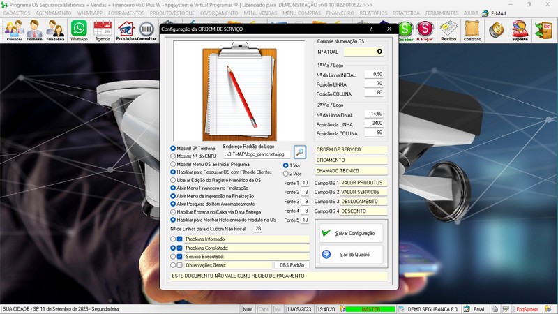 Programa OS Seguran�a Eletr�nica  6.0 Plus