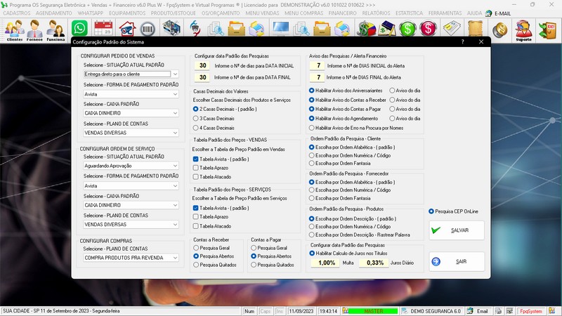 Programa OS Seguran�a Eletr�nica  6.0 Plus