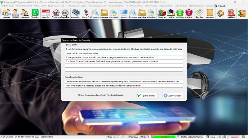 Programa OS Seguran�a Eletr�nica  6.0 Plus