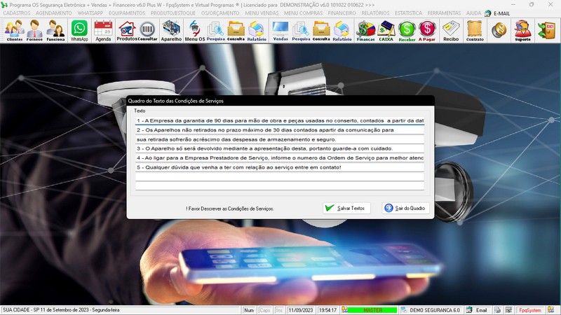Programa OS Seguran�a Eletr�nica  6.0 Plus