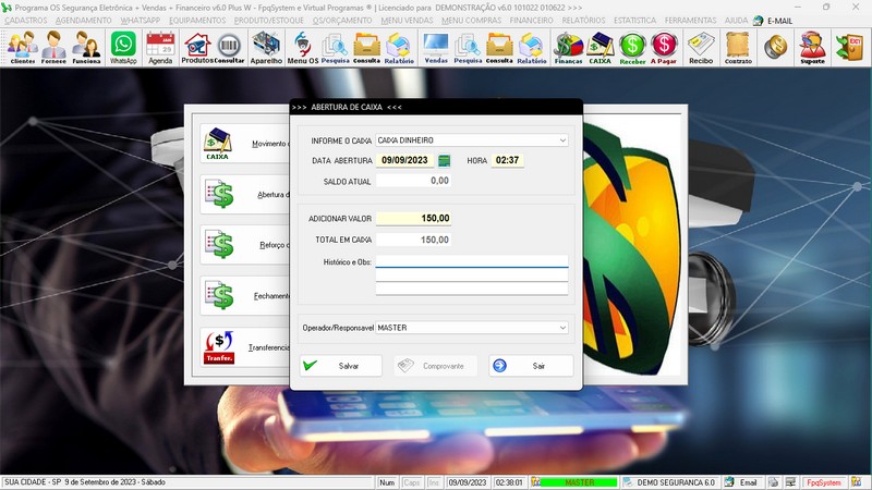 Programa OS Seguran�a Eletr�nica  6.0 Plus