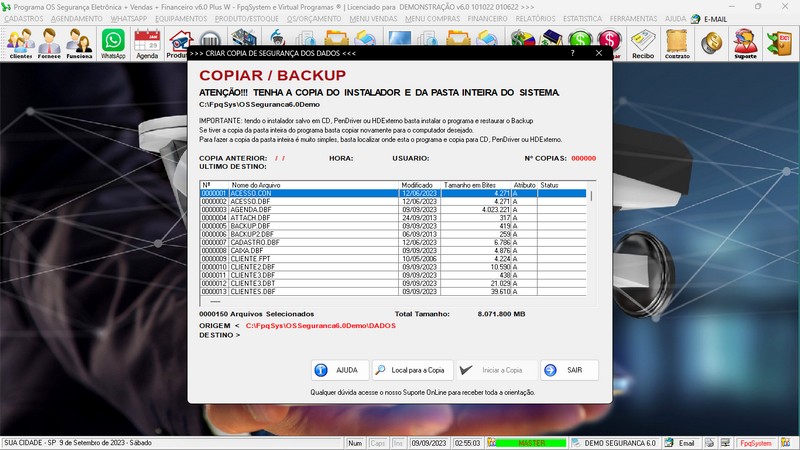 Programa OS Seguran�a Eletr�nica  6.0 Plus