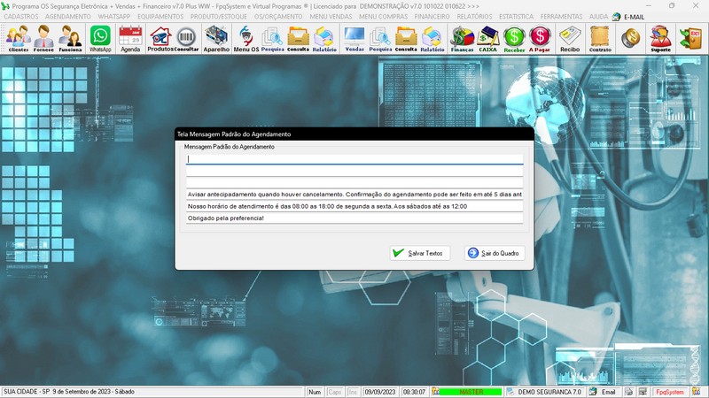 Programa OS Seguran�a Eletr�nica  7.0 Plus