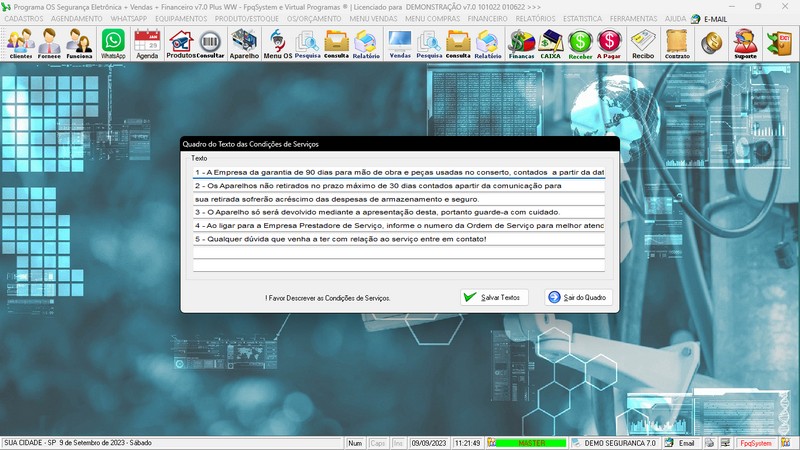 Programa OS Seguran�a Eletr�nica  7.0 Plus