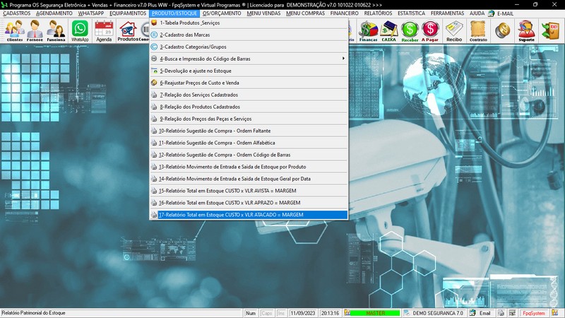 Programa OS Seguran�a Eletr�nica  7.0 Plus