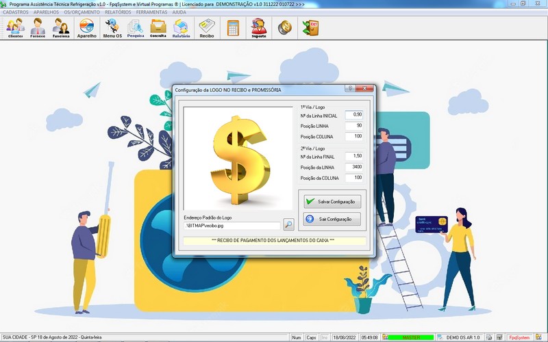 Programa OS Assist�ncia T�cnica para Refrigera��o 1.0 Plus