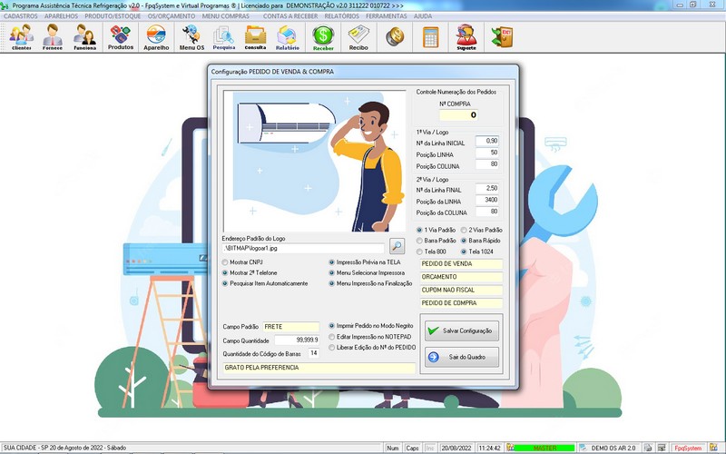 Programa OS Assist�ncia T�cnica para Refrigera��o 2.0 Plus