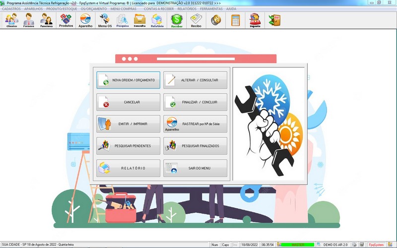 Programa OS Assist�ncia T�cnica para Refrigera��o 2.0 Plus