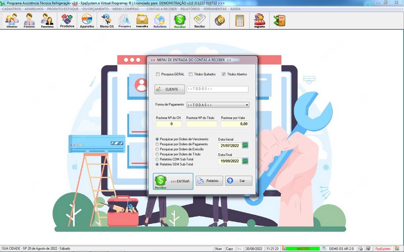 Programa OS Assist�ncia T�cnica para Refrigera��o 2.0 Plus