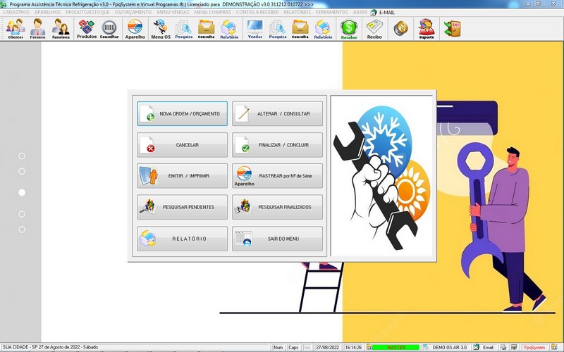 Programa OS Assist�ncia T�cnica para Refrigera��o 3.0 Plus