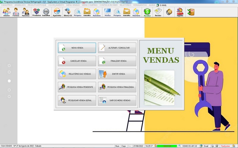 Programa OS Assist�ncia T�cnica para Refrigera��o 3.0 Plus
