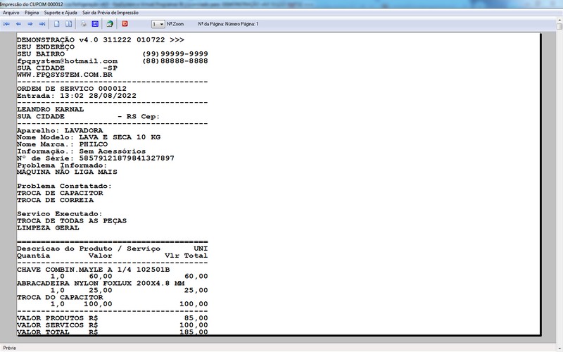 Programa OS Assist�ncia T�cnica para Refrigera��o 4.0 Plus