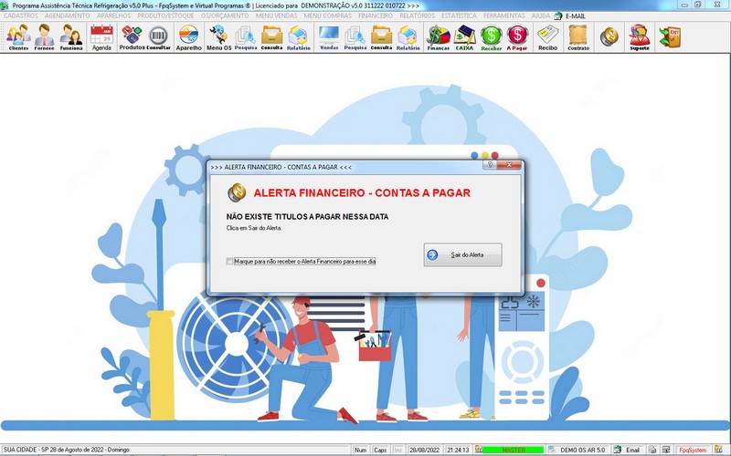 Programa OS Assist�ncia T�cnica para Refrigera��o 5.0 Plus