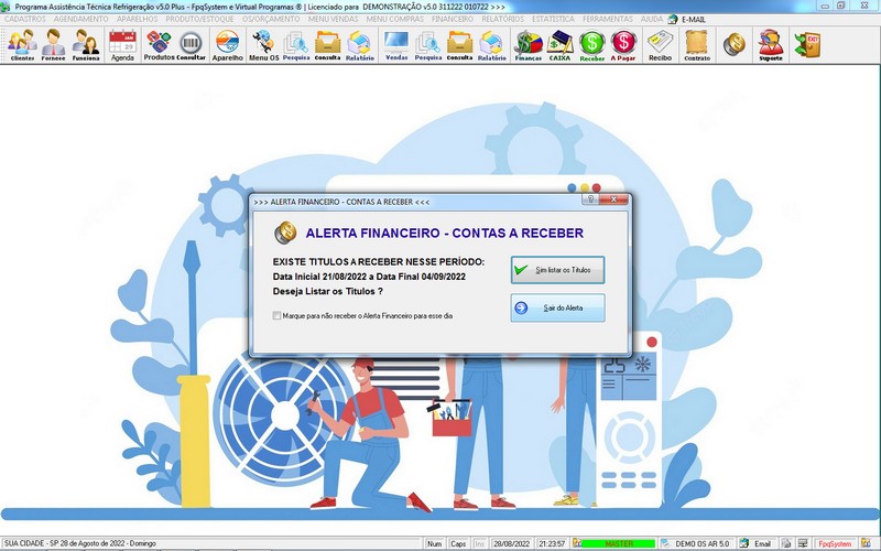 Programa OS Assist�ncia T�cnica para Refrigera��o 5.0 Plus