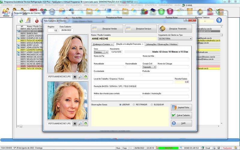 Programa OS Assist�ncia T�cnica para Refrigera��o 5.0 Plus