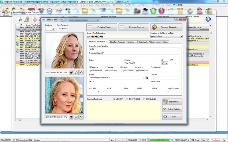 Programa OS Assist�ncia T�cnica para Refrigera��o 5.0 Plus