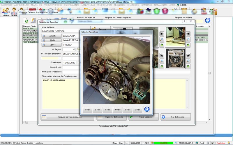 Programa OS Assist�ncia T�cnica para Refrigera��o 5.0 Plus