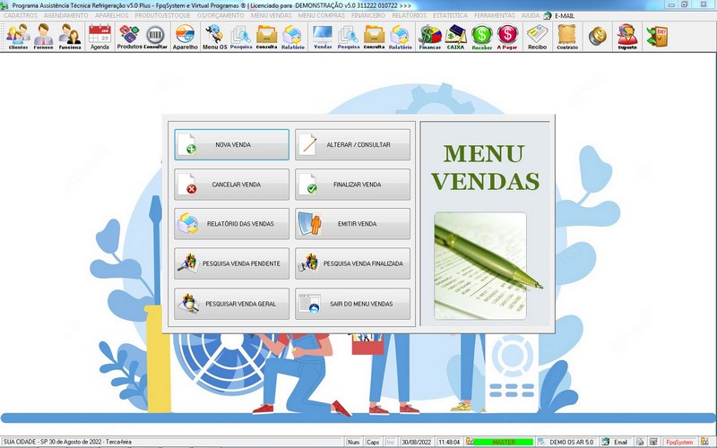 Programa OS Assist�ncia T�cnica para Refrigera��o 5.0 Plus