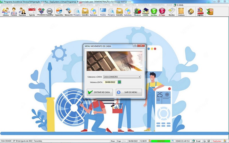 Programa OS Assist�ncia T�cnica para Refrigera��o 5.0 Plus