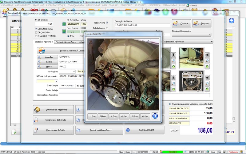 Programa OS Assist�ncia T�cnica para Refrigera��o 5.0 Plus