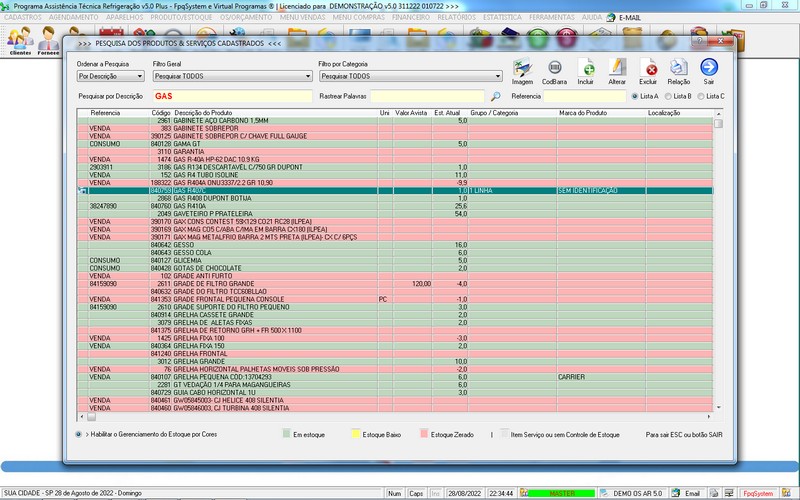 Programa OS Assist�ncia T�cnica para Refrigera��o 5.0 Plus