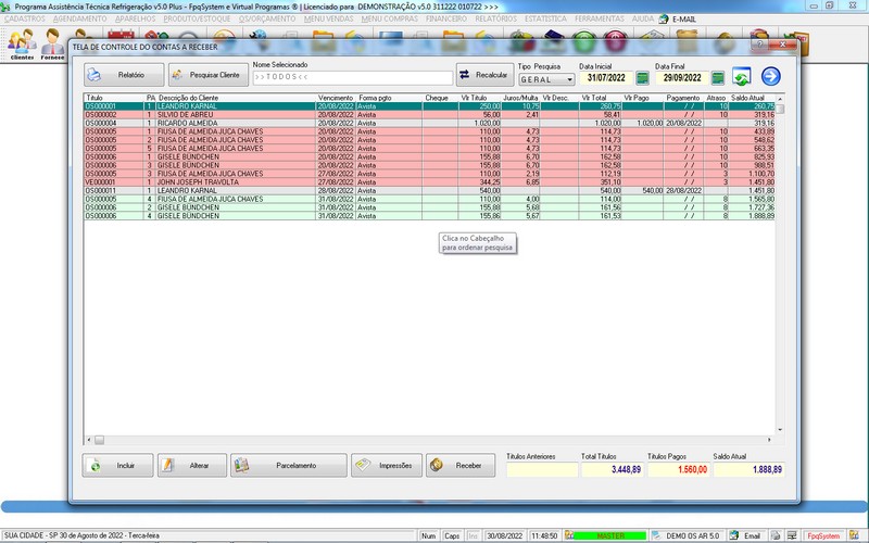 Programa OS Assist�ncia T�cnica para Refrigera��o 5.0 Plus