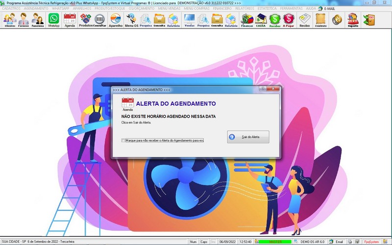 Programa OS Assist�ncia T�cnica para Refrigera��o 6.0 Plus