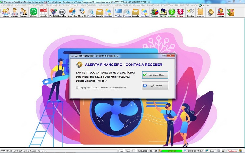 Programa OS Assist�ncia T�cnica para Refrigera��o 6.0 Plus