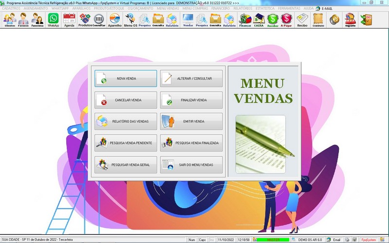 Programa OS Assist�ncia T�cnica para Refrigera��o 6.0 Plus
