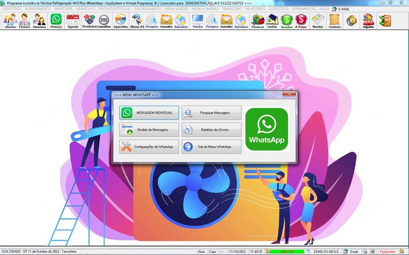 Programa OS Assist�ncia T�cnica para Refrigera��o 6.0 Plus