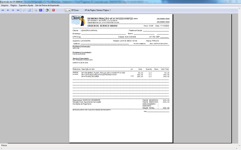 Programa OS Assist�ncia T�cnica para Refrigera��o 7.0 Plus