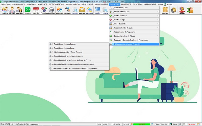 Programa OS Assist�ncia T�cnica para Refrigera��o 7.0 Plus