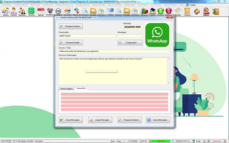 Programa OS Assist�ncia T�cnica para Refrigera��o 7.0 Plus